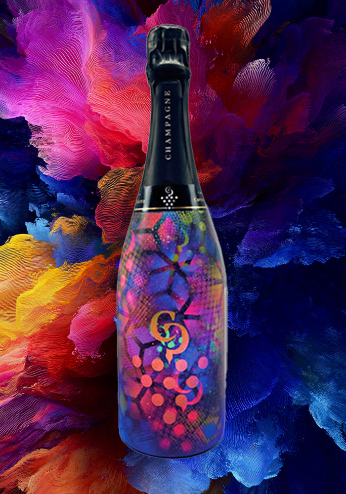 Bouteille peinte (Design by CP)